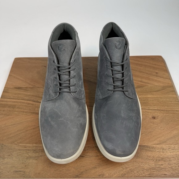 Mens Ecco S-Lite Hybrid‎ Chukka Boot Leather Shoes Size EU 42 US 8-8.5 M EUC